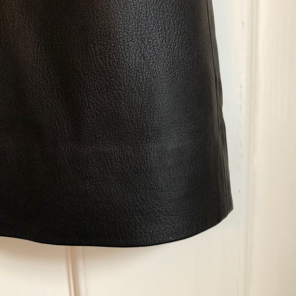 Gently Worn Girls Black Leather Polo Shift Dress - Picture 2 of 4